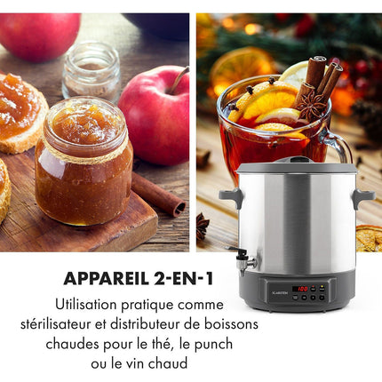 Stérilisateur de bocaux KLARSTEIN Lady Marmalade 27L 1800W Reconditionné