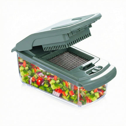 Mandoline ESSENTIELB multifonction avec recipient vert sauge