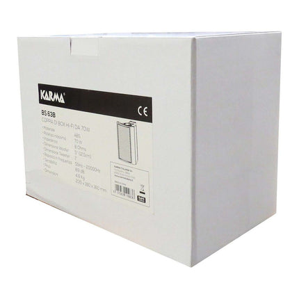Enceinte bibliothèque KARMA BS63B de 70 W, sous 8 Ohm