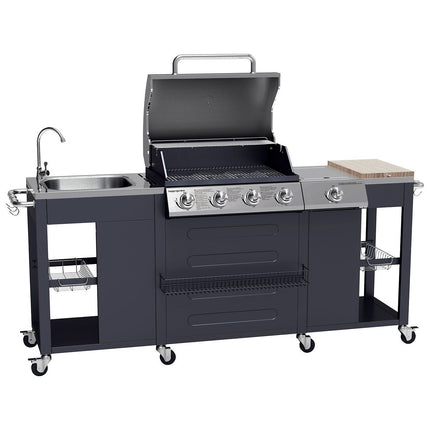 Barbecue gaz HAPPY GARDEN Cuisine d'extérieur TEXAS - 4+1 brûleurs