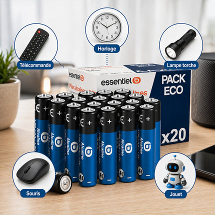 Pile ESSENTIELB LR06 AA POWERPLUS Lot de 4