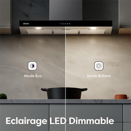Hotte décorative murale CIARRA CBCS9102