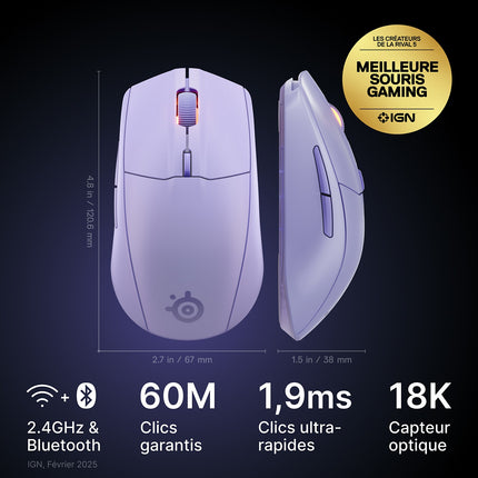 Souris Gamer Sans Fil STEELSERIES Rival 3 WL Gen 2
