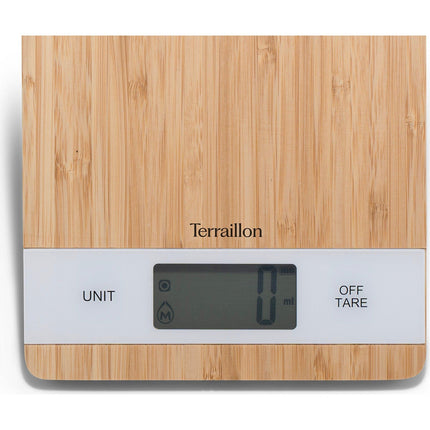 Balance de cuisine TERRAILLON BAMBOO USB-C Bambou