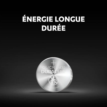 Pile DURACELL CR 2430 x2 3V Lithium