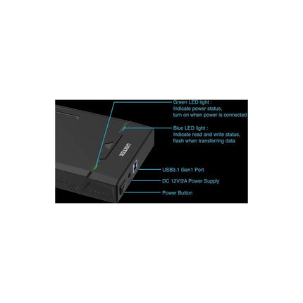 Boitier disque dur UNITEK Boitier disque dur 2.5'/3.5'HDD ou SSD