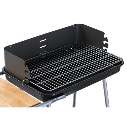 Barbecue charbon ESSENTIELB EBCA3 noir gris sur pieds, 37x23 cm