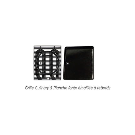 Barbecue gaz CAMPINGAZ Onyx 4S noir 4 brûleurs sur chariot, 72x46 cm