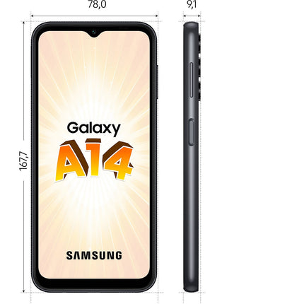 Smartphone SAMSUNG Galaxy A14 Noir 64Go 4G Reconditionné