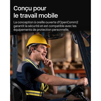 Micro-casque SHOKZ OpenComm2 - Noir
