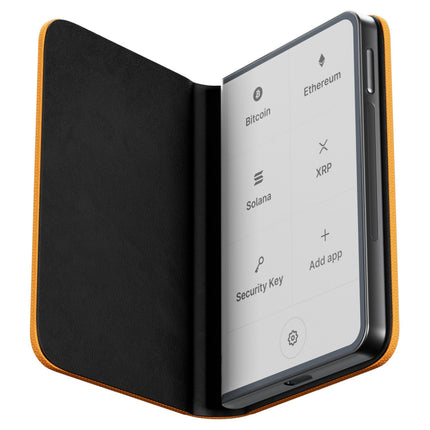 Accessoire LEDGER Stax Magnetic Shell Orange Bitcoin