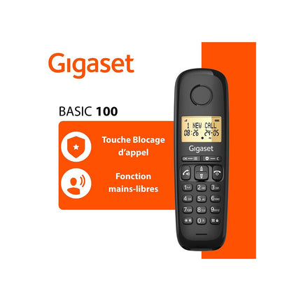 Téléphone sans fil GIGASET BASIC 100A SOLO
