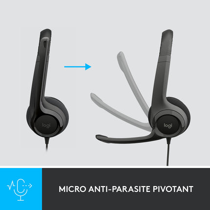 Micro-casque LOGITECH H390 avec Microphone Antibruit