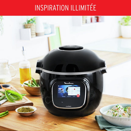 Cookeo MOULINEX CE902800 noir touch wifi 6 L, 13 modes de cuisson, 250 recettes