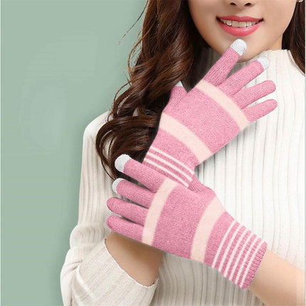 Gants AKASHI Gants d'hiver Femme Écran Tactiles Rose