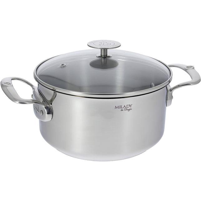 Faitout DE BUYER milady avec couvercle 24cm 3427.24