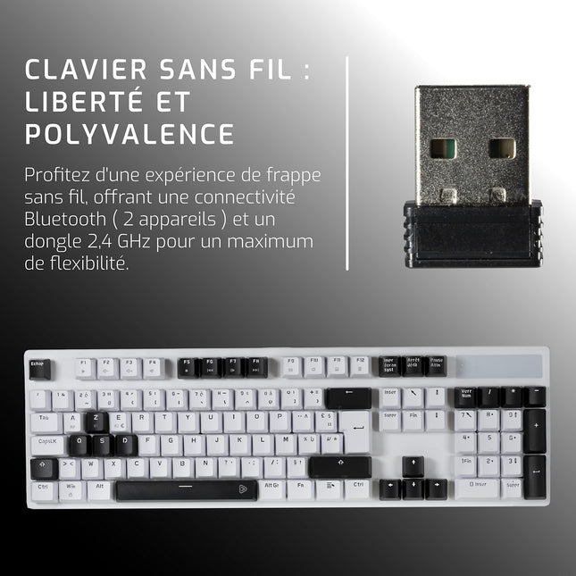 Clavier gamer sans fil ONLAN CA-350-Yang W