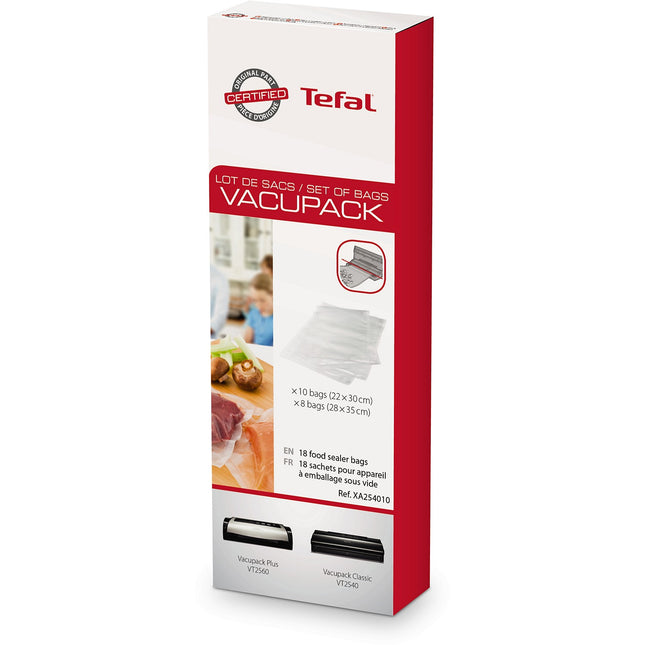 Sac sous vide TEFAL 10 sacs 22 x 30 cm + 8 sacs 28 x 35 cm