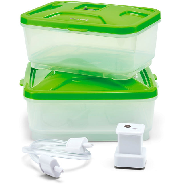 Boîte Aliment TEFAL Lot de 2 : 600ml et 800ml + adaptateur