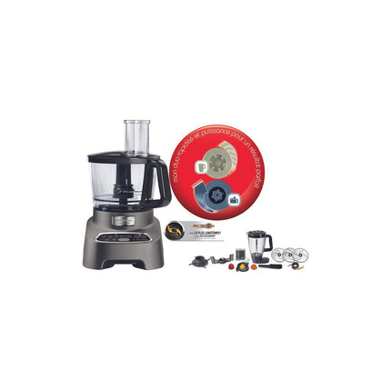 Robot multifonction MOULINEX FP827E10 Double Force Silver + 10 access