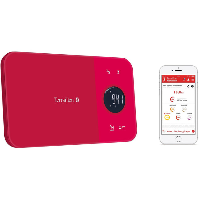 Balance connectée TERRAILLON NUTRITAB Cranberry
