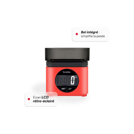 Balance de cuisine TERRAILLON BA 22 mythic rouge