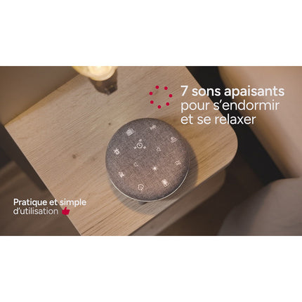 Générateur de bruits blancs TERRAILLON Aide a l'endormissement Sonore - ZEN BOX