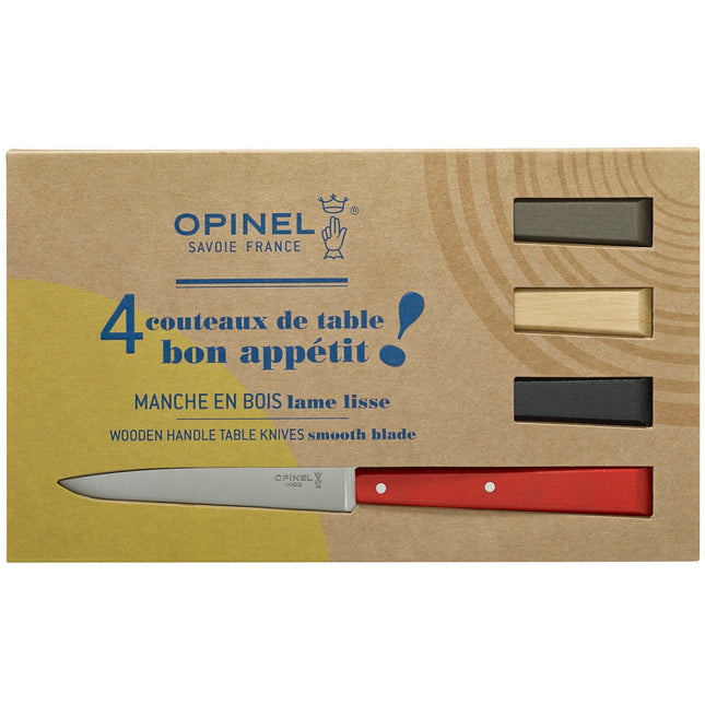 Set de couteaux OPINEL Bon appétit Loft 4 couteaux de table