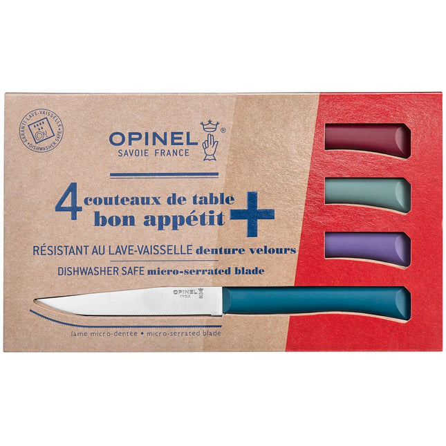Couteau à steak OPINEL Bon Appétit + Glam 4 couteaux de table