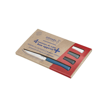 Couteau OPINEL de table x4 Tempete bleu canard ant