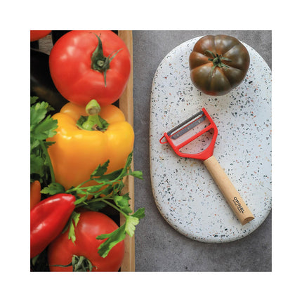 Eplucheur OPINEL Tduo bois rouge