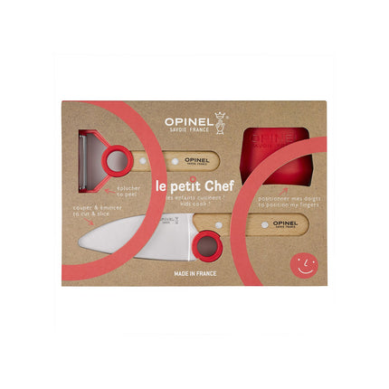 Set de couteaux OPINEL Coffret Le Petit Chef Rouge CE