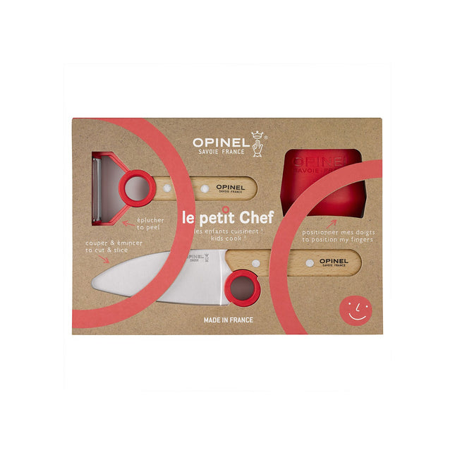 Set de couteaux OPINEL Coffret Le Petit Chef Rouge CE