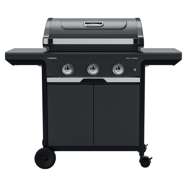 Barbecue gaz CAMPINGAZ SELECT 3 LX PLUS noir 3 brûleurs sur chariot, 62.5x40 cm