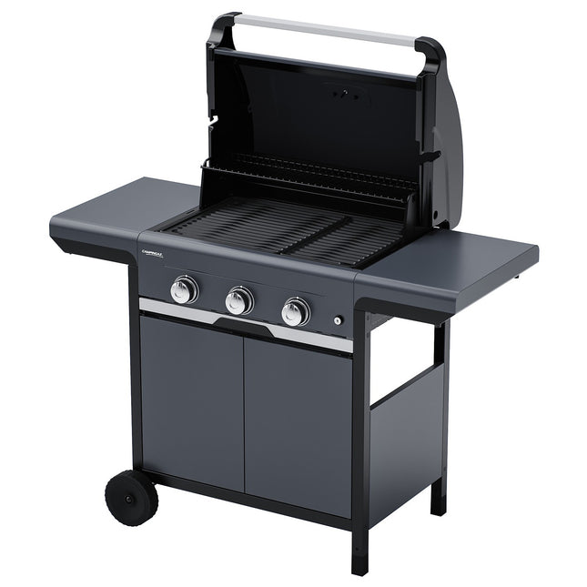 Barbecue gaz CAMPINGAZ SELECT 3 LX PLUS noir 3 brûleurs sur chariot, 62.5x40 cm