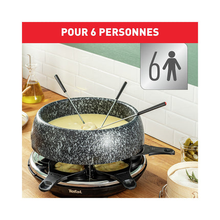 Raclette Fondue TEFAL Cheese'n'co 6 personnes RE12C812