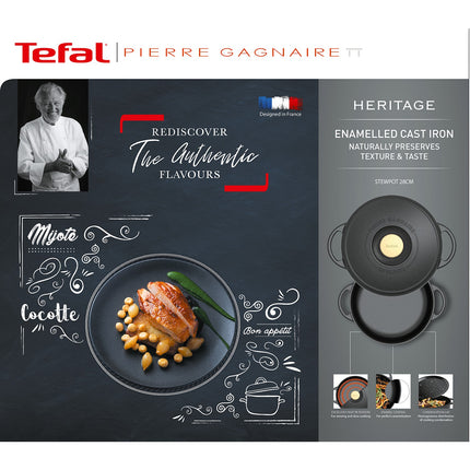 Faitout TEFAL Pierre Gagnaire Heritage ronde 29 cm