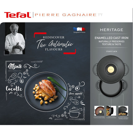 Mini cocotte TEFAL Pierre Gagnaire Heritage x4 ronde 10 cm
