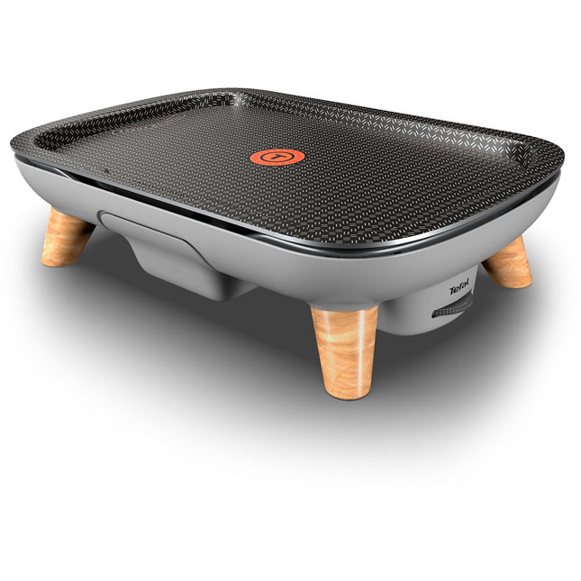 Plancha électrique TEFAL CB658P01 gris à poser, 46x30 cm