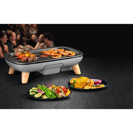 Plancha électrique TEFAL CB658P01 gris à poser, 46x30 cm