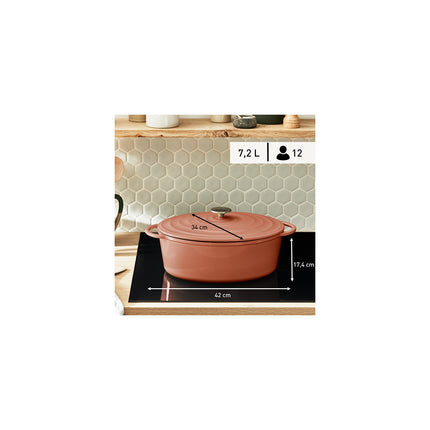 Cocotte TEFAL Lov 34cm terracotta