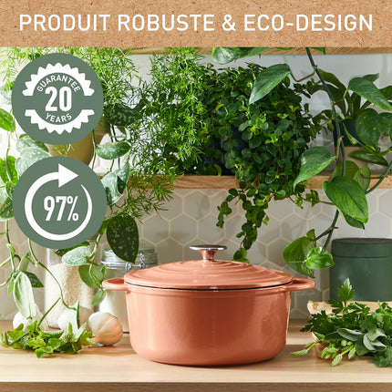 Cocotte TEFAL Lov 29cm terracotta