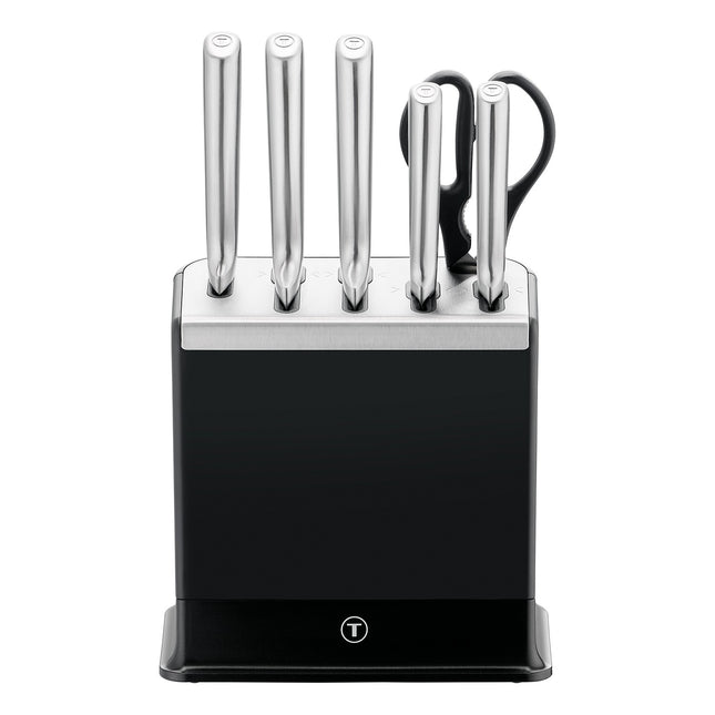 Bloc couteaux TEFAL Eversharp Pro inox 5pcs + ciseaux