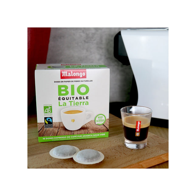 Dosette MALONGO 123 spresso la tierra bio ce (4X4)/10