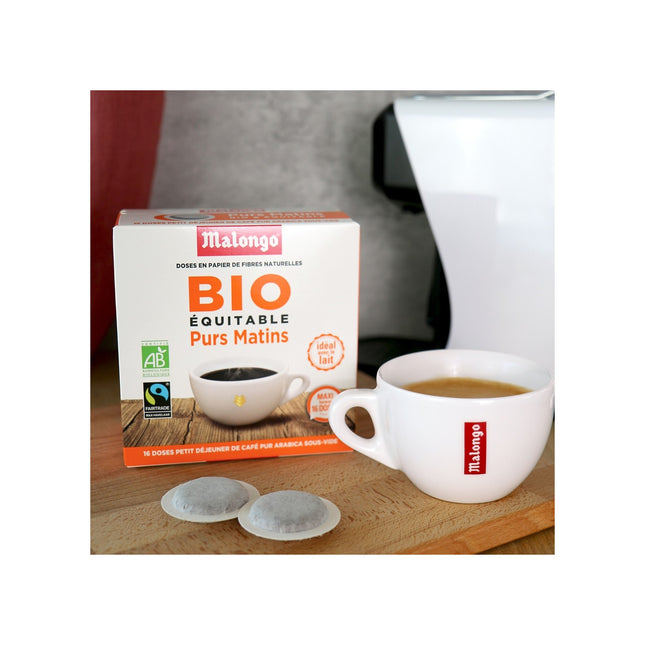 Dosette MALONGO 123 spresso purs matins bio ce (4X4)/10