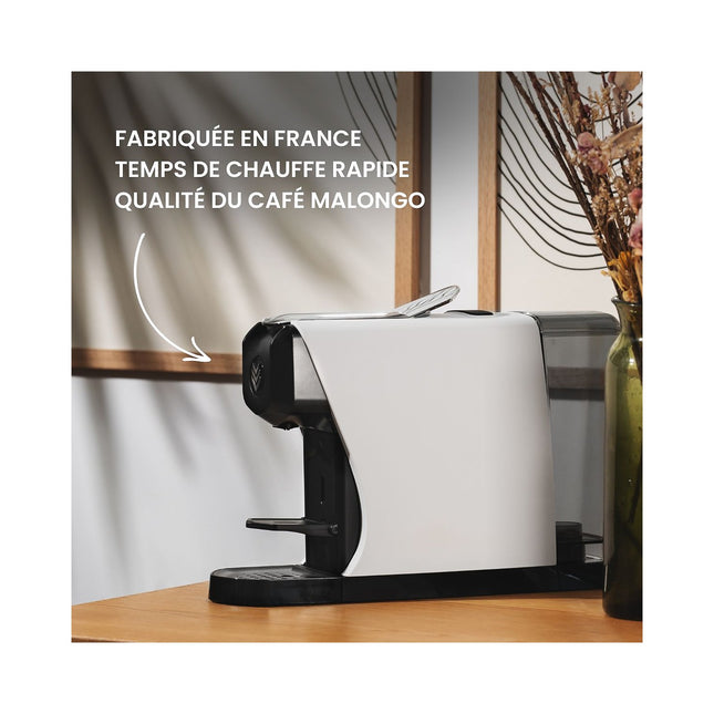Cafetière à dosette MALONGO eoh blanc brillant