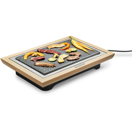 Pierre à cuire LAGRANGE Grill' Pierre® Deluxe bois clair à poser, 37.3x23.4 cm