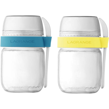 Pot LAGRANGE 2 pots compartimentés Citron&Celeste