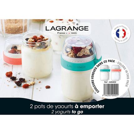 Pot LAGRANGE 2 pots compartimentés Citron&Celeste