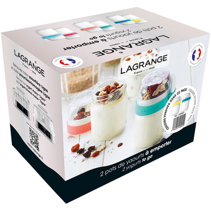 Pot LAGRANGE 2 pots compartimentés Citron&Celeste